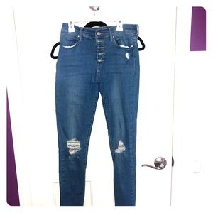 Pacsun skinny, ripped jeans